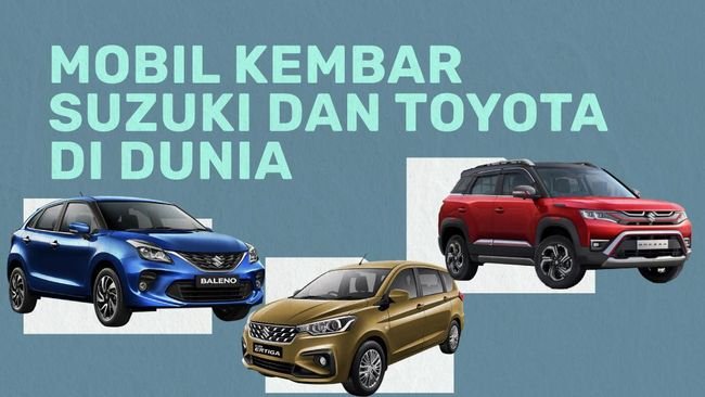 INFOGRAFIS: Mobil Kembar Suzuki dan Toyota di Dunia