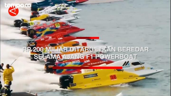 Rekor Tertinggi Kecepatan Jet Air dalam Ajang F1 Powerboat