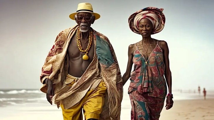 Seniman AI Nigeria Hadirkan Fashion Show Model Lansia Afrika