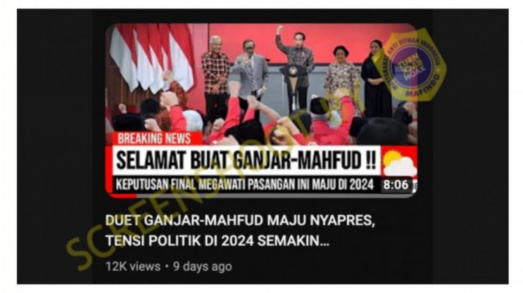 CEK FAKTA: Ganjar Pranowo dan Mahfud MD Duet Sebagai Capres-Cawapres di Pilpres 2024?