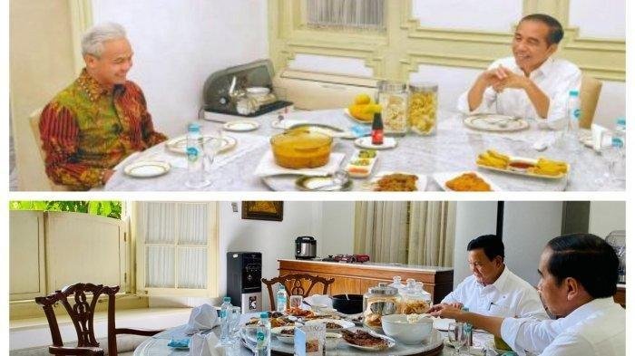 Momen Makan Bersama Jokowi dengan Pranowo dan Ganjar, Capres Didukung Presiden Bukan Anies Baswedan