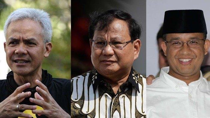Hasil Survei Terbaru Elektabilitas Kandidat Capres Prabowo, Ganjar dan Anies, Siapa Unggul