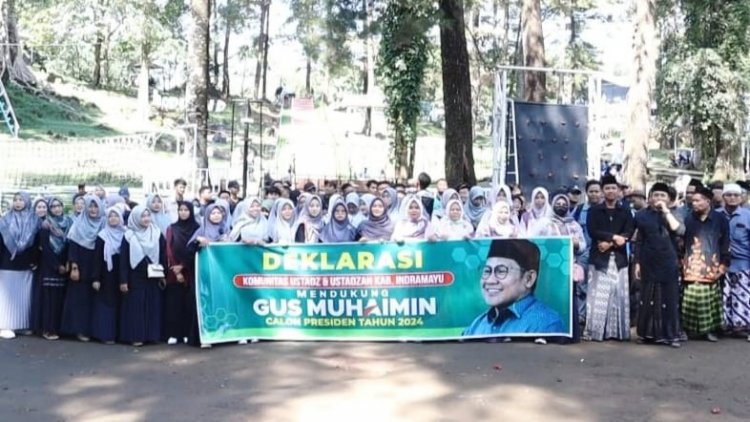 Komunitas Ustadz Ustadzah Kabupaten Indramayu Deklarasi Dukung Cak Imin Capres 2024