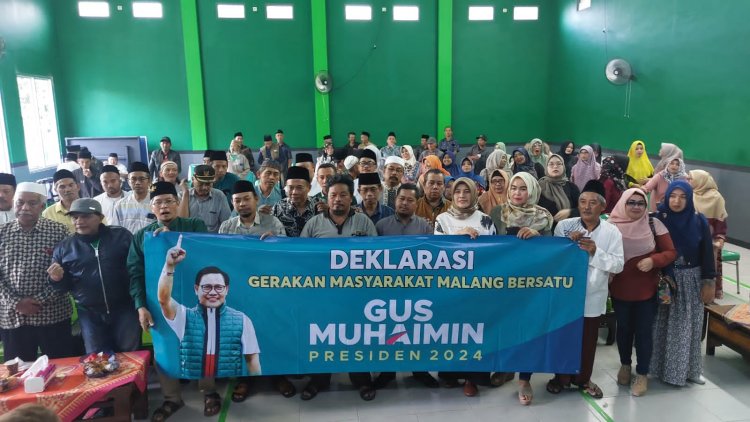 Gerakan Masyarakat Malang Bersatu Dukung Gus Imin Capres 2024