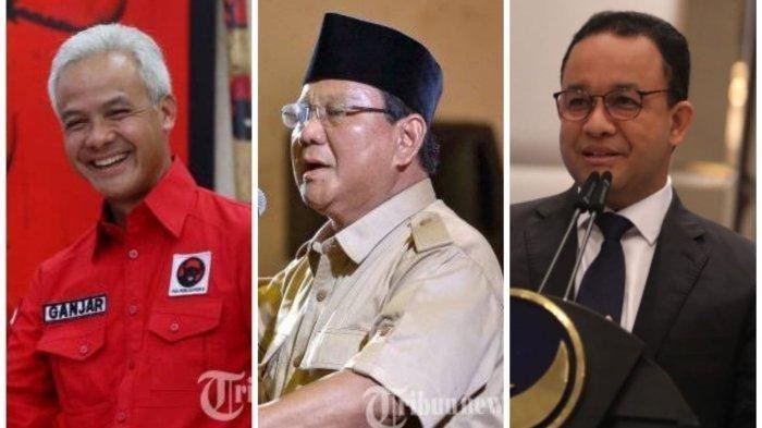 Hasil Survei Elektabilitas Capres Terbaru, Ganjar Pranowo, Prabowo Subianto, Anies Baswedan