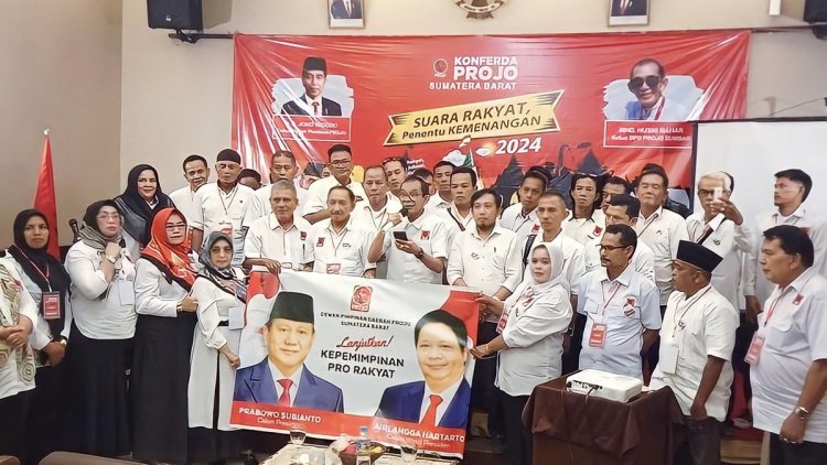 Projo Sumbar Deklarasi Prabowo-Airlangga Sebagai Capres dan Cawapres 2024