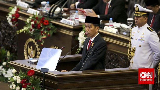 Jokowi Beberkan Untung Besar Hilirisasi Nikel Cs di Sidang Tahunan MPR