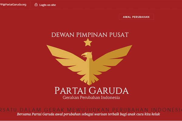 Partai Garuda Deklarasi Dukung Prabowo Capres 2024 Siang Ini