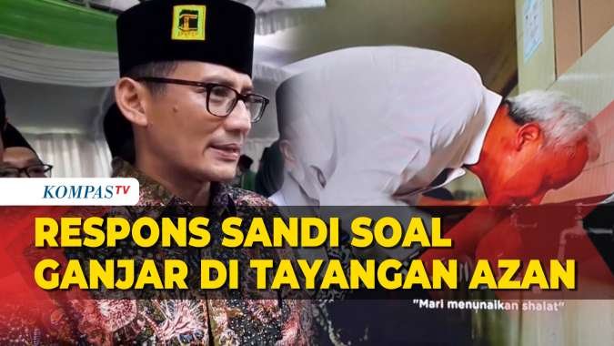Respons Sandiaga Uno soal Bakal Capres Ganjar Pranowo Muncul di Tayangan Azan TV