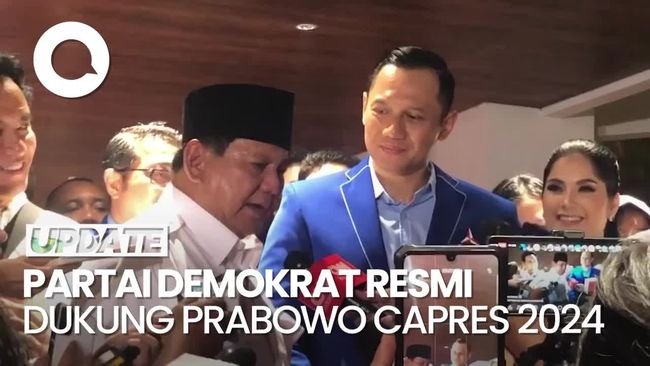Demokrat Dukung Prabowo Capres 2024 hingga SBY Nyanyi 'Kamu Nggak Sendirian'