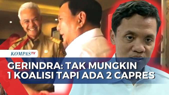 Waketum Gerindra soal Duet Prabowo Subianto dan Ganjar Pranowo: Tak Mungkin 1 Koalisi Tapi 2 Capres