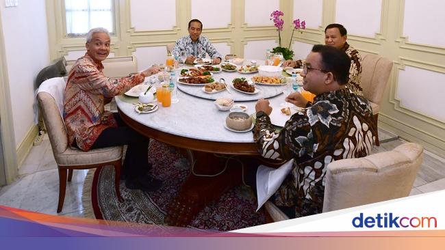 Jokowi Singgung Makan Bareng 3 Capres: Jangan Sampai di Bawah Masih Ribut