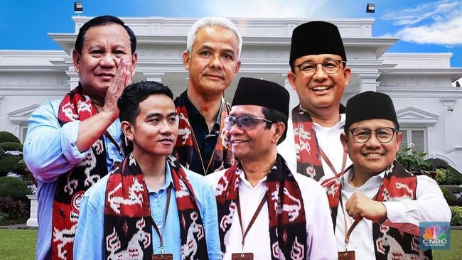 Survei Capres, Prabowo-Gibran Ungguli Ganjar-Mahfud & AMIN