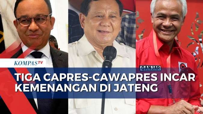Pilpres 2024: Tiga Capres-Cawapres Incar Kemenangan di Jawa Tengah