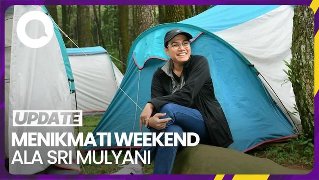Gaya Sri Mulyani Nikmati Weekend Camping di Hutan Pinus Bogor