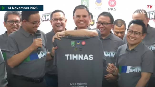 Timnas AMIN Gelar Nobar Debat, Kapten Timnas: Biar Rakyat Tahu Kemampuan Capres-Cawapres