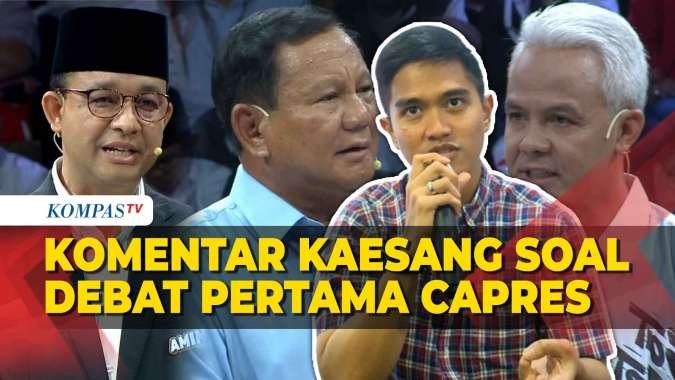 Kaesang Soal Debat Capres: Pak Anies Perubahan, Pak Prabowo Melanjutkan, Pak Ganjar Saya Bingung