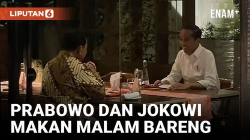 VIDEO: Prabowo dan Jokowi Makan Malam Bareng Jelang Debat Capres