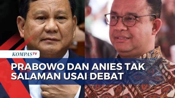Ini Alasan Prabowo dan Anies Tak Salaman Usai Debat Capres