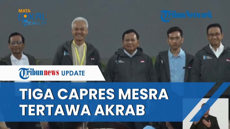 Momen 3 Capres Mesra saat Turun dari Panggung KPK, Anies Sempat Hentikan Langkah Tunggu Prabowo