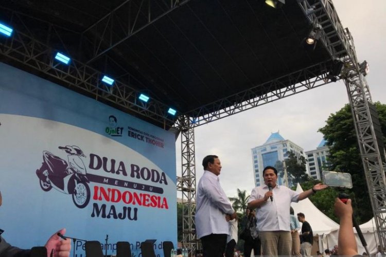 Capres Prabowo terharu didukung komunitas ojek daring di Pilpres 2024
