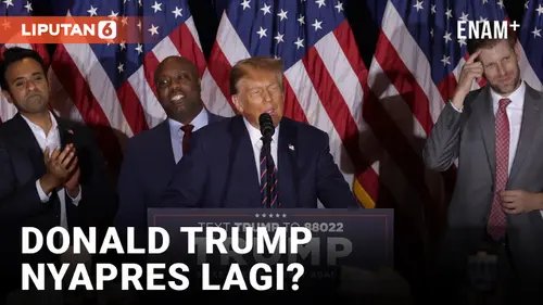 VIDEO: Donald Trump Menangkan Pemilihan Pendahuluan di New Hampshire, Sapu Bersih Kontes Capres dari Partai Republik