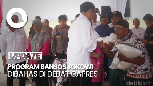 Saat Program Bansos Jokowi Dikuliti Anies-Ganjar di Debat Capres