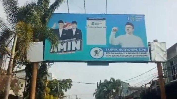 Masa Tenang Pemilu 2024 di Sumedang, Baliho Capres Masih Nampang di Jalan Arteri