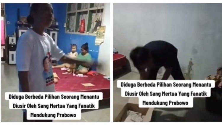 Pilih Capres Berbeda dengan Mertua, Pria di Banten Diusir, Istri Takut Bela Suami 'Maunya Perubahan'