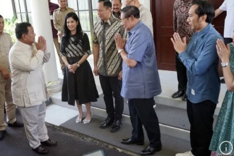 Gelar Pertemuan Tertutup, Capres Prabowo Temui SBY di Pacitan Jatim