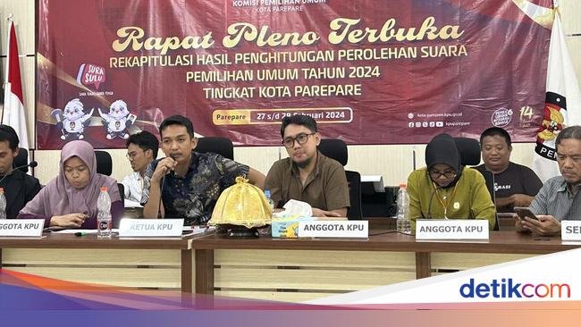 Hasil Rekap Capres di Parepare: Prabowo-Gibran Raih Suara Tertinggi 52.973