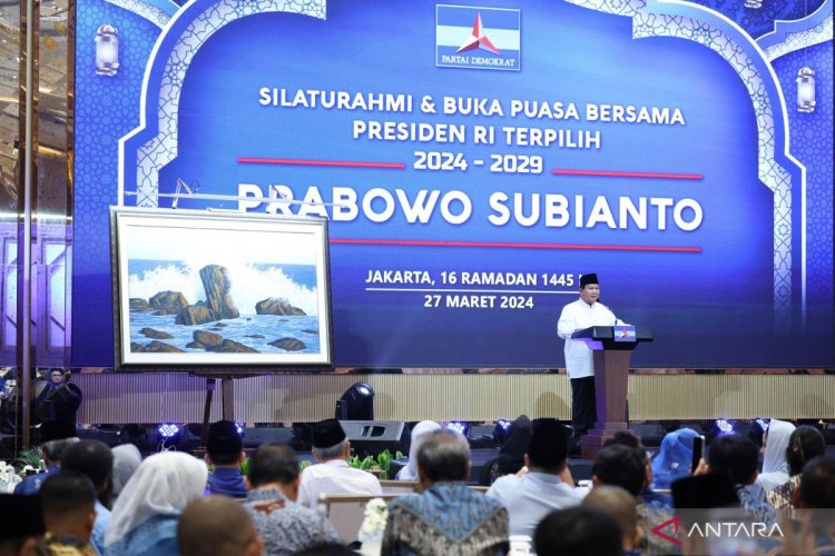 Capres Prabowo bakal pajang lukisan dari SBY di Istana Presiden