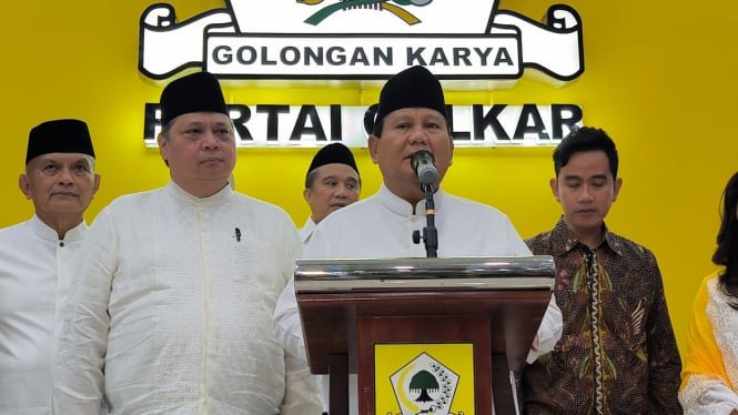 Prabowo Subianto Akui Peran Golkar Sangat Besar saat Kampanye Pilpres 2024