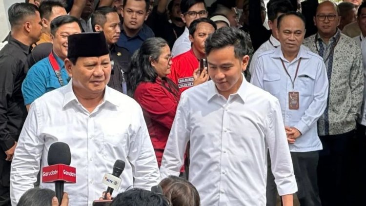 Hadiri Penetapan Capres Cawapres Terpilih di KPU, Prabowo: Bekerja Sama untuk Rakyat demi Indonesia