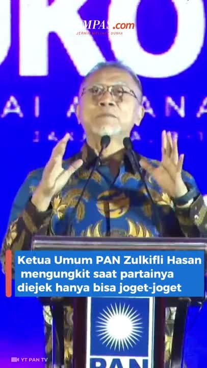 Zulhas: PAN Diejek Partai Joget, Eh Capres yang Menang Bisa Joget #Shorts