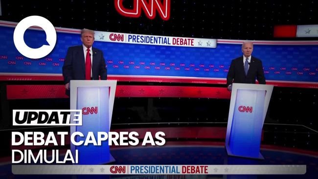 Debat Pilpres AS Dimulai, Biden-Trump Tak Jabat Tangan