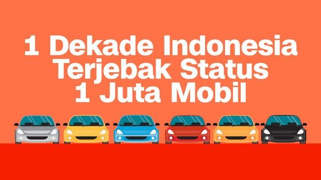 INFOGRAFIS: 1 Dekade Indonesia Terjebak Status Penjualan 1 Juta Mobil