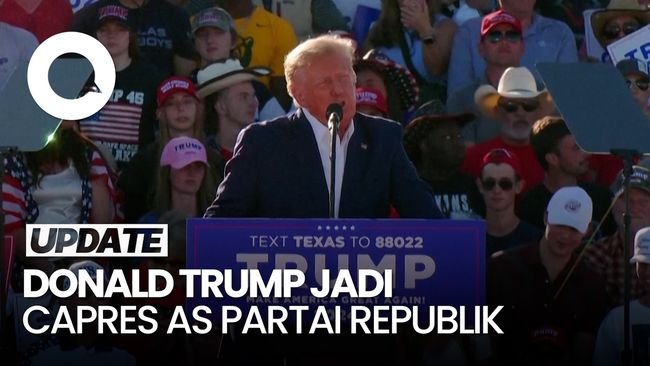 Partai Republik Tetapkan Donald Trump Jadi Capres AS