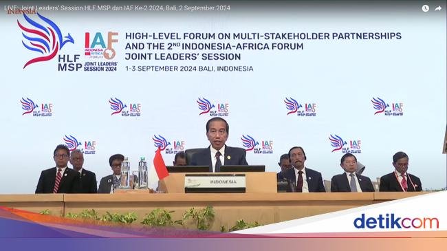 Jokowi Tekankan 4 Poin soal Pembangunan Negara Berkembang di Forum IAF 2024