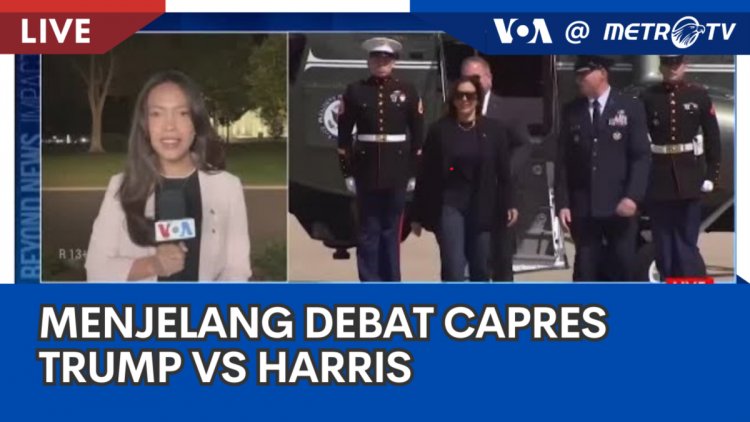 Laporan VOA untuk Metro TV: Jelang Debat Capres Trump vs Harris