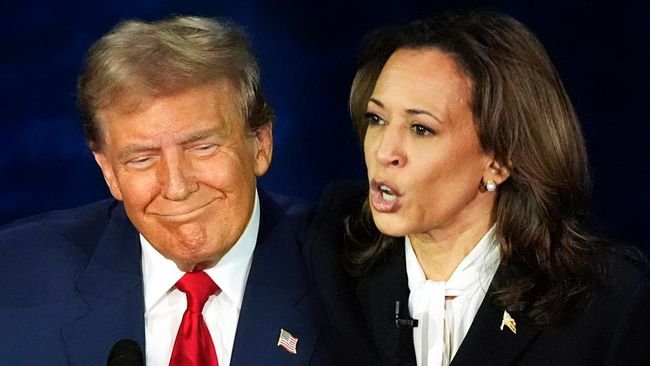 Ekspresi Trump Vs Kamala Harris di Debat Capres AS, Ini Pemenangnya