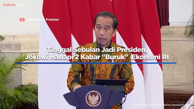 Video: Tinggal Sebulan Jadi Presiden, Jokowi Hadapi 2 Kabar "Buruk"