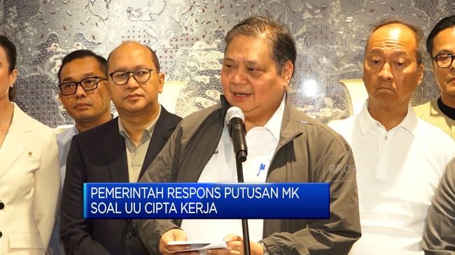 Video: Pemerintah Respons Putusan MK Soal UU Cipta Kerja