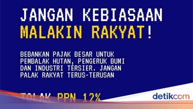 Geger Garuda Biru Ajak Tolak PPN 12%