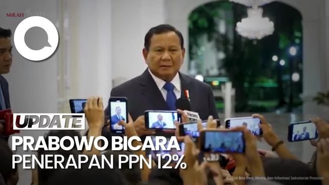 Video Pernyataan Prabowo soal PPN 12% Bakal Selektif Untuk Barang Mewah