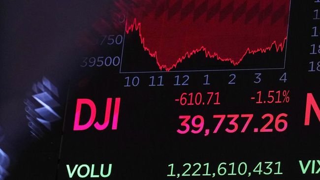 Akhir Pekan Wall Street Dibuka Loyo Lagi, Nasdaq Galau