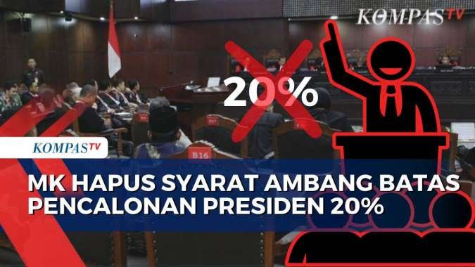 Syarat Ambang Batas Pencalonan Presiden 20 Persen Dihapus, Semua Parpol Bisa Usung Capres