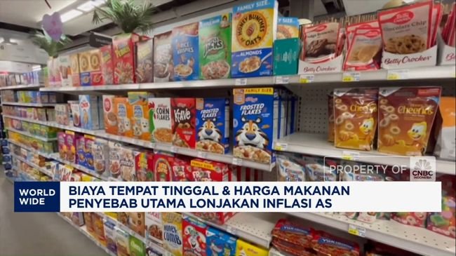 Video: Biaya Tempat Tinggal & Harga Makanan Dorong Lonjakan Inflasi AS