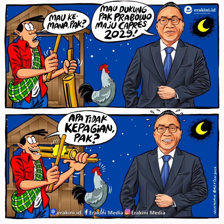 Bung Erki Now: Dukungan Capres yang Kepagian